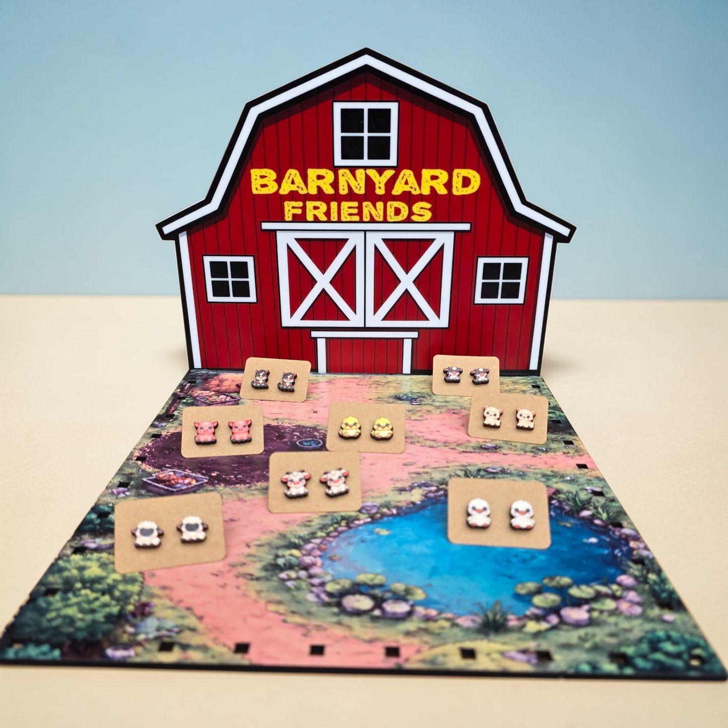 ๐ท๐ฎ Barnyard Friends โ Whimsical Wooden Farm Animal Earrings ๐