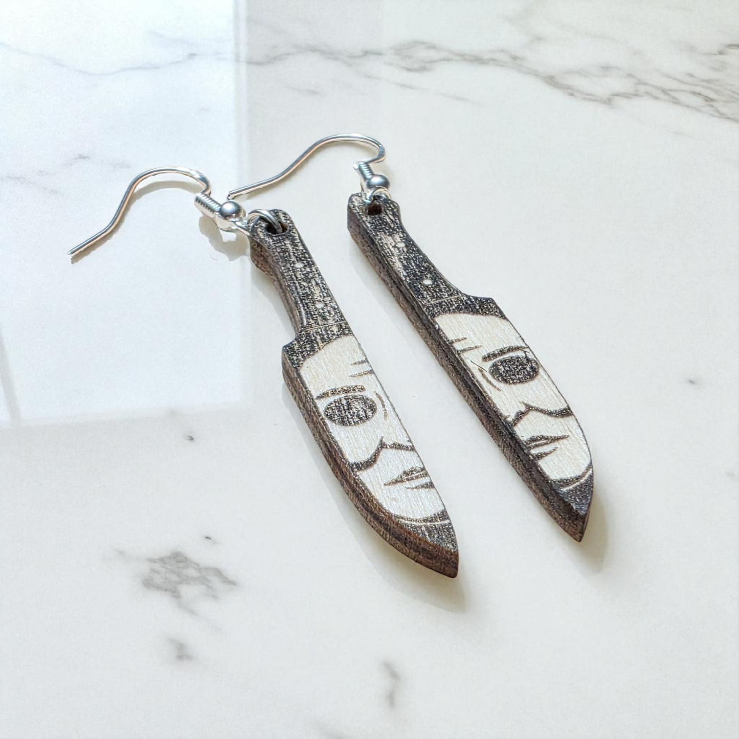 Michael Myers Knife Earrings | Horror | Halloween | Lightweight | Hypoallergenic