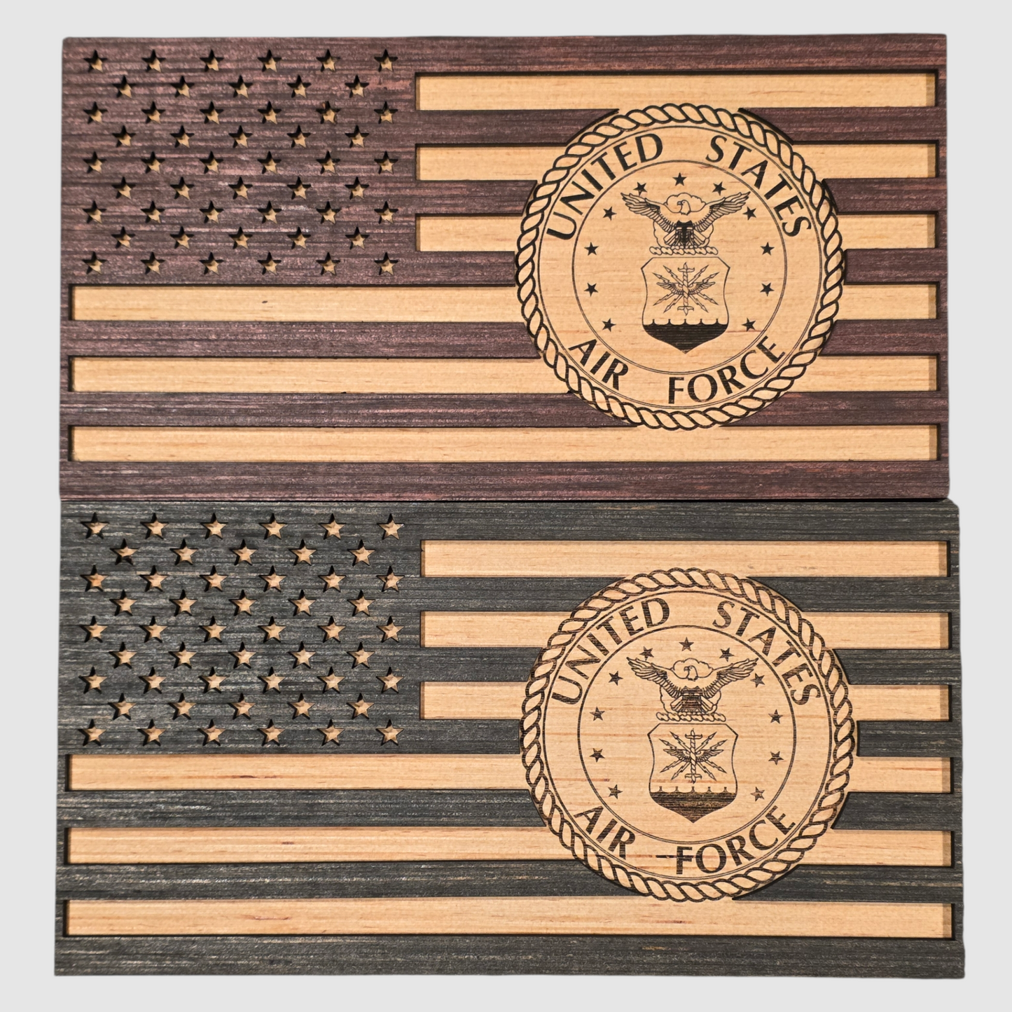 United States Air Force Wooden Flag – Handcrafted Tribute