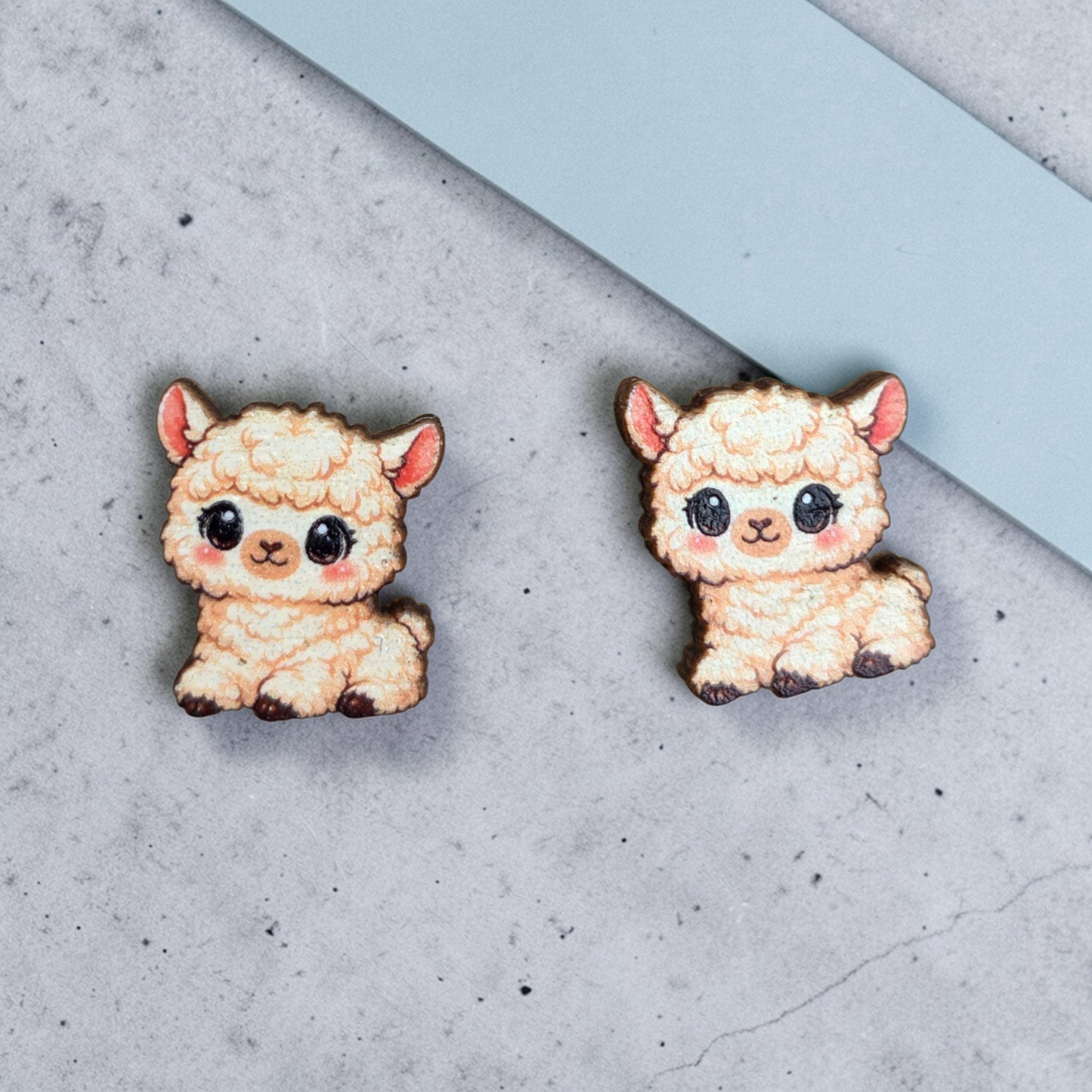 🐷🐮 Barnyard Friends – Whimsical Wooden Farm Animal Earrings 🐔