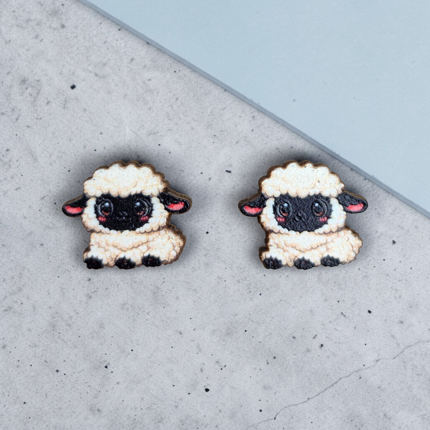 🐷🐮 Barnyard Friends – Whimsical Wooden Farm Animal Earrings 🐔