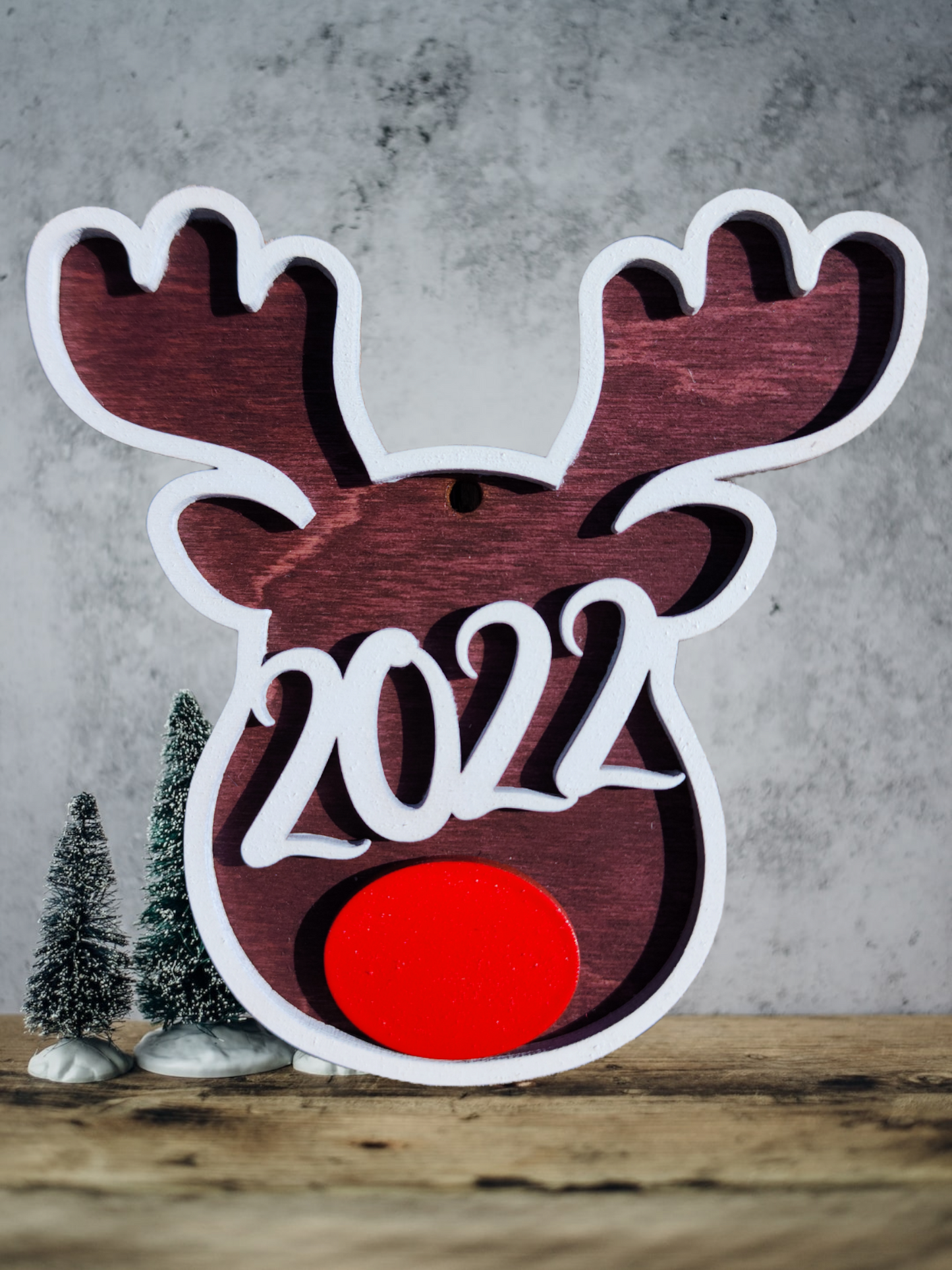 Custom Personalized Reindeer Ornament