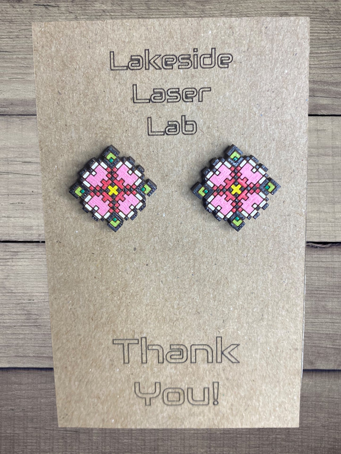 8 Bit Flower Studs (More Color Options)