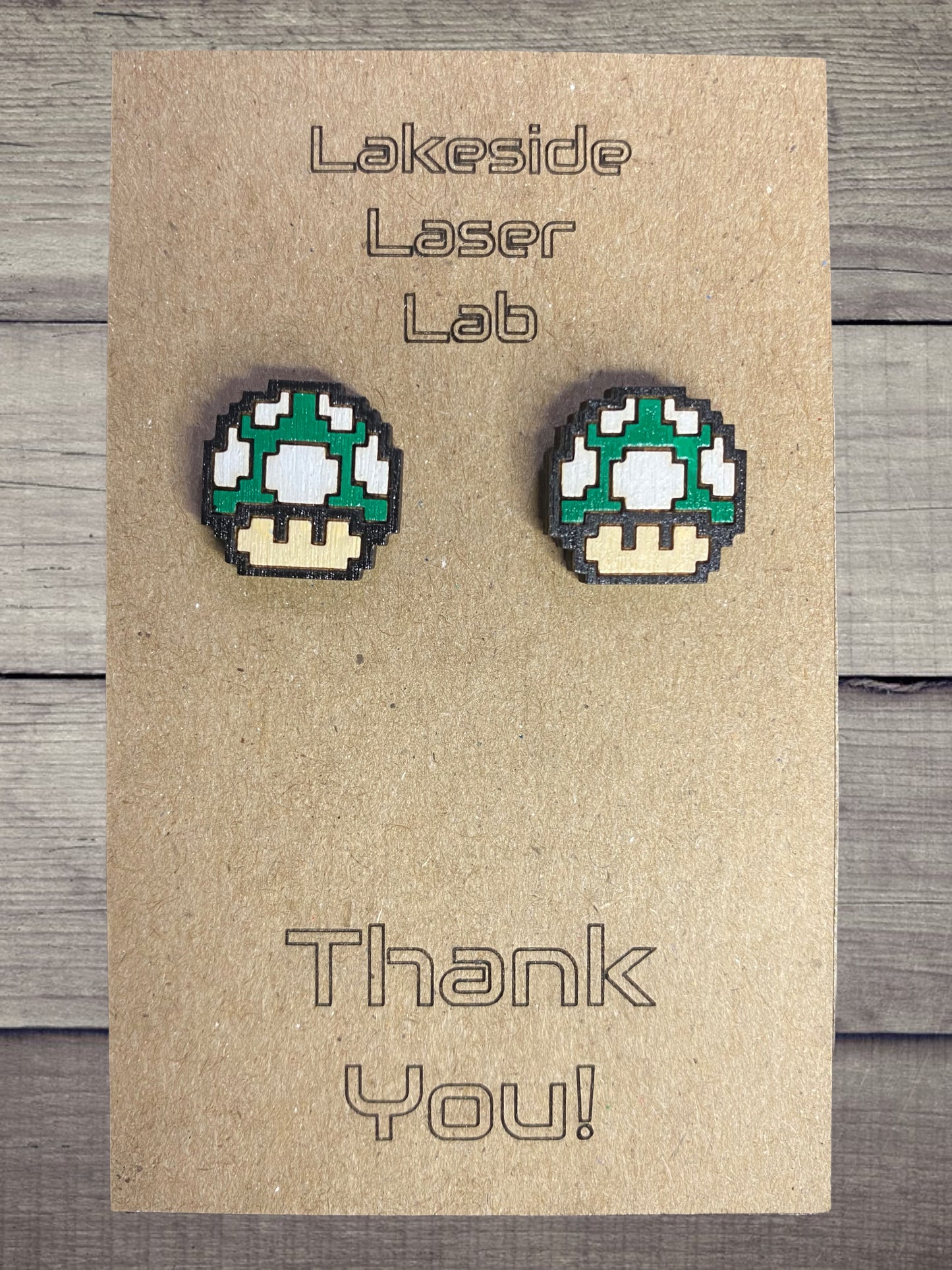 8 Bit Mushroom Studs (More Color Options)