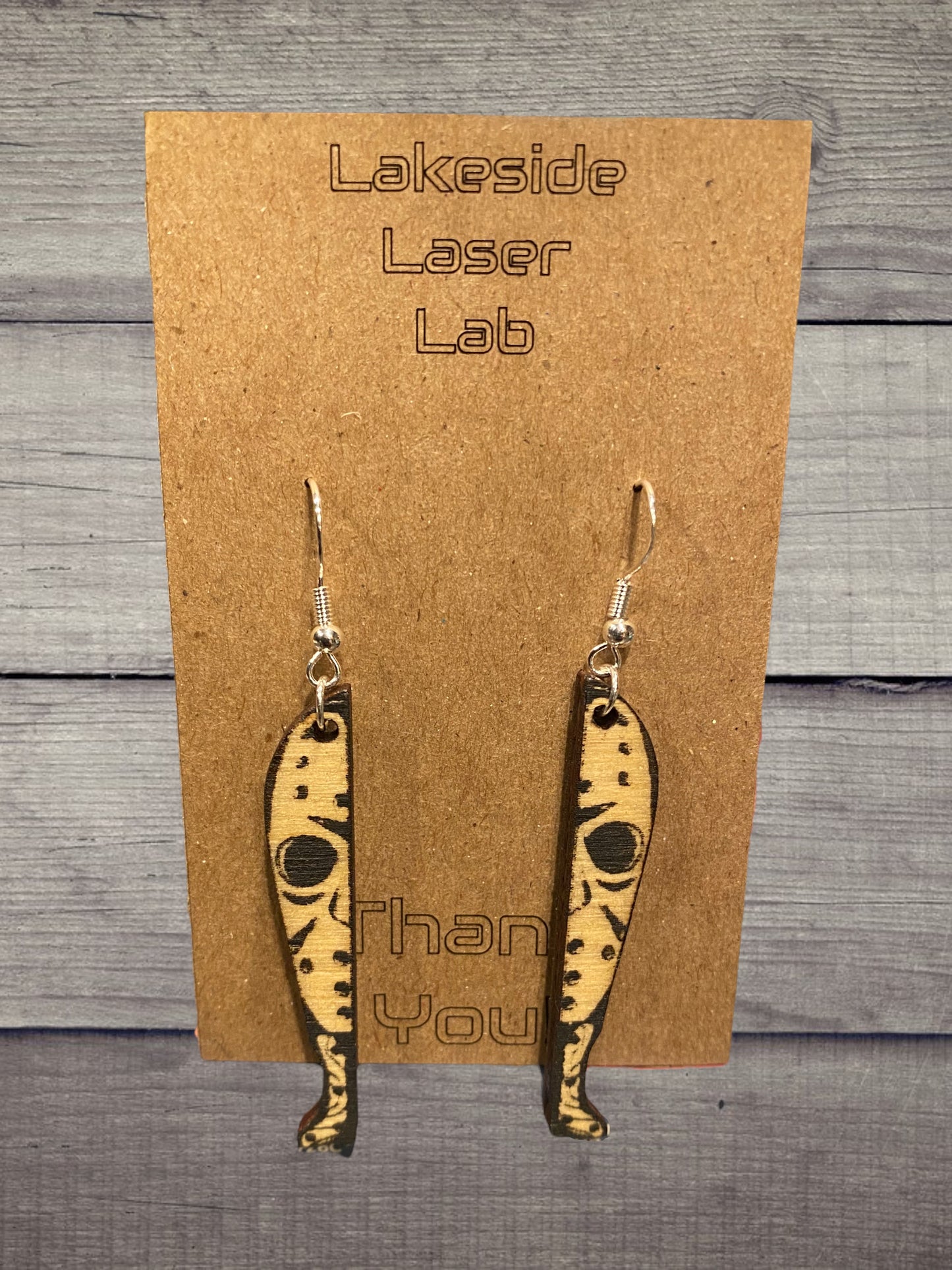 Horror Movie Jason Voorhees Machete Dangle Earrings